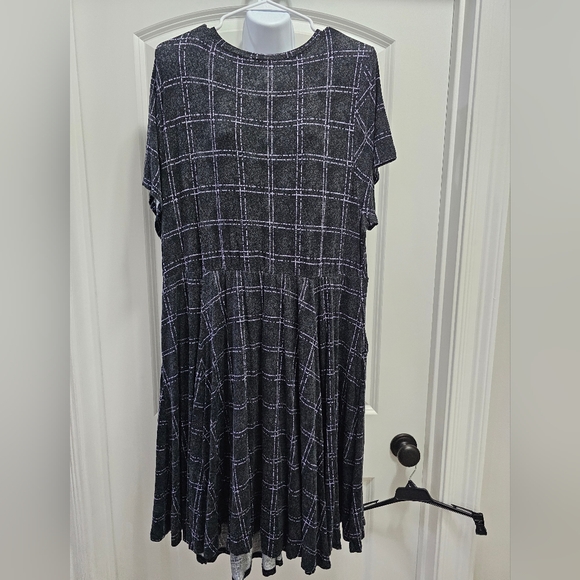 Torrid Super Soft Knit Plaid Skater Dress Size 3 - Picture 2 of 6